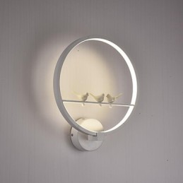 Apliques de pared con luz ambiental moderna y contemporánea integrada para estilo mini.