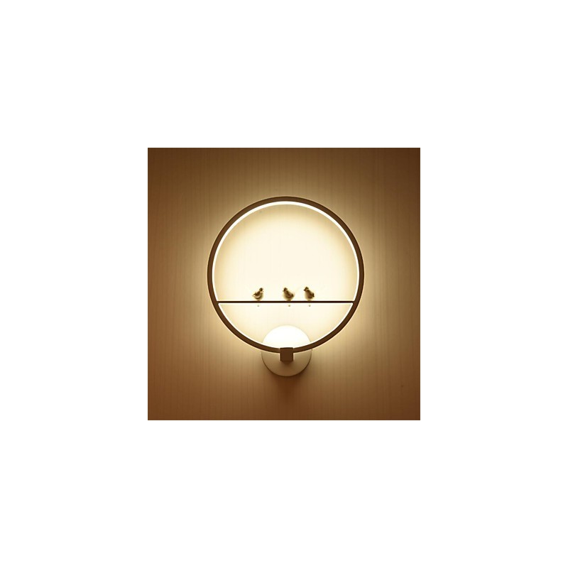 Apliques de pared con luz ambiental moderna y contemporánea integrada para estilo mini.