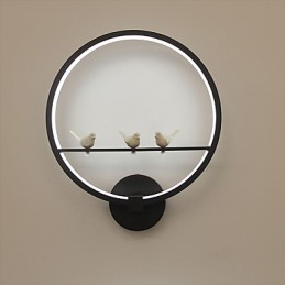 Apliques de pared con luz ambiental moderna y contemporánea integrada para estilo mini.