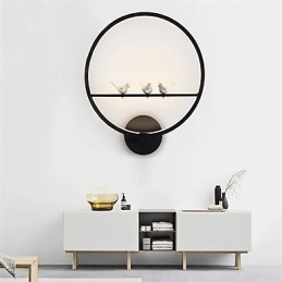 Apliques de pared con luz ambiental moderna y contemporánea integrada para estilo mini.