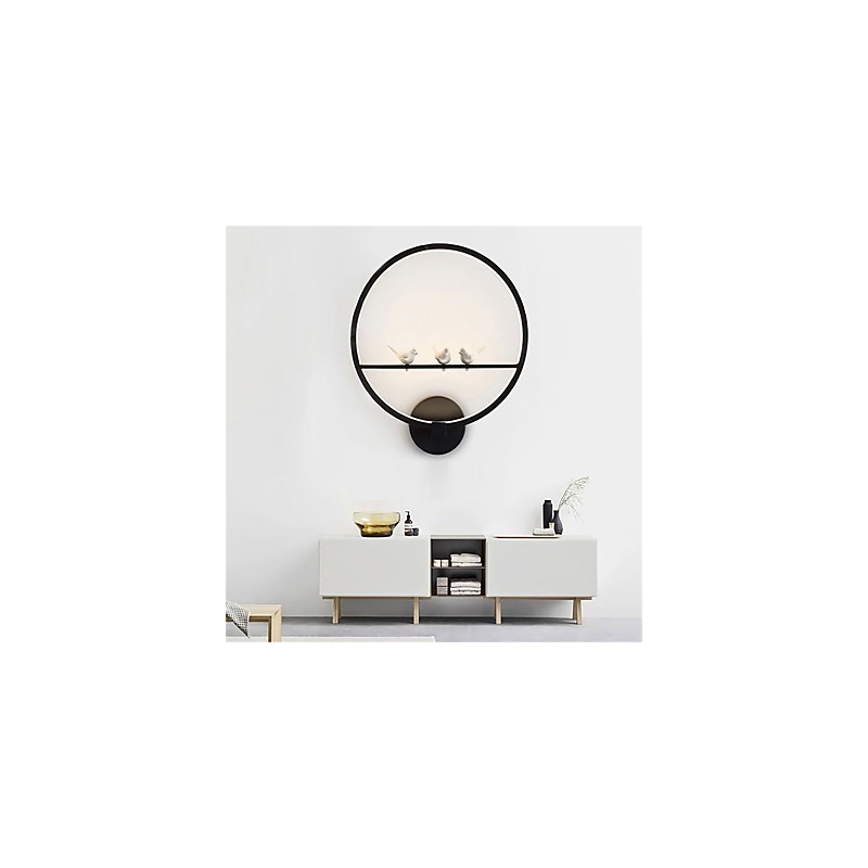 Apliques de pared con luz ambiental moderna y contemporánea integrada para estilo mini.