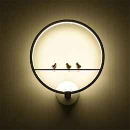 Apliques de pared con luz ambiental moderna y contemporánea integrada para estilo mini.