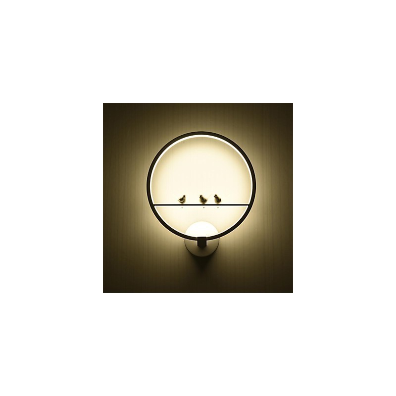 Apliques de pared con luz ambiental moderna y contemporánea integrada para estilo mini.