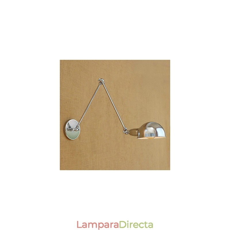 Lámpara de brazo oscilante con protección ocular, moderna, contemporánea, retro, galvanizada, luz ambiental.