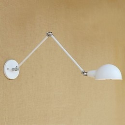 Lámpara de brazo oscilante con protección ocular, moderna, contemporánea, retro, galvanizada, luz ambiental.