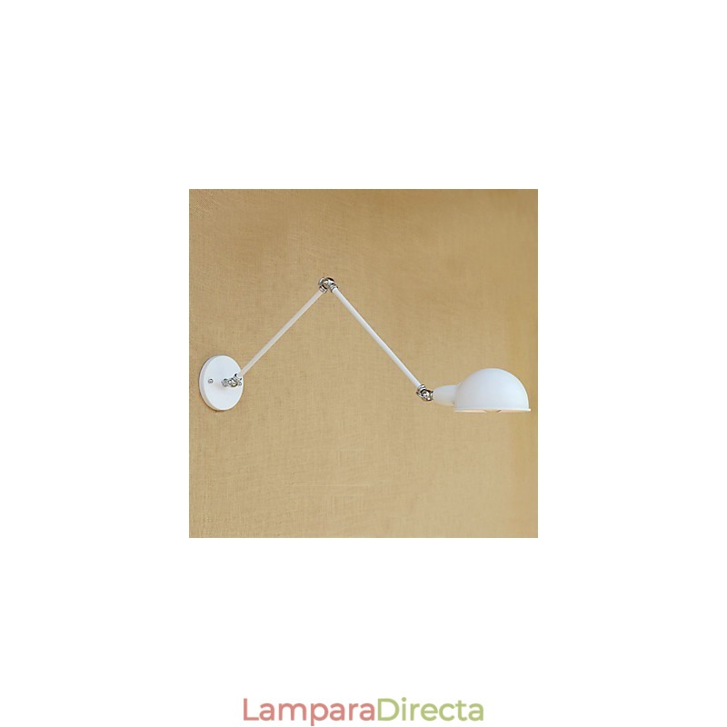 Lámpara de brazo oscilante con protección ocular, moderna, contemporánea, retro, galvanizada, luz ambiental.