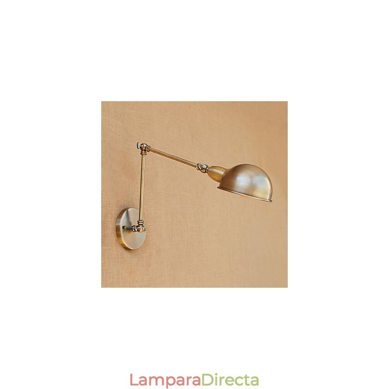 Lámpara de brazo oscilante con protección ocular, moderna, contemporánea, retro, galvanizada, luz ambiental.