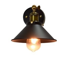 Lámpara de pared de hierro de una sola pared pintada, lámpara de sable de luz negra tonta en la pared