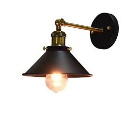 Lámpara de pared de hierro de una sola pared pintada, lámpara de sable de luz negra tonta en la pared