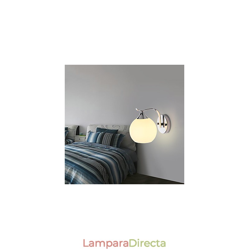 Apliques de pared con luz ambiental y protección ocular con pintura contemporánea moderna