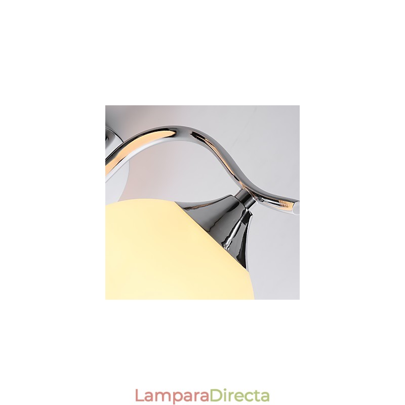 Apliques de pared con luz ambiental y protección ocular con pintura contemporánea moderna