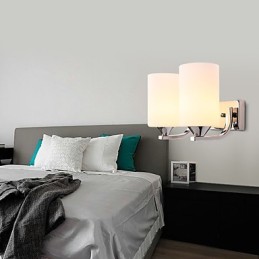 Pintura contemporánea moderna para apliques de pared con luz ambiental.