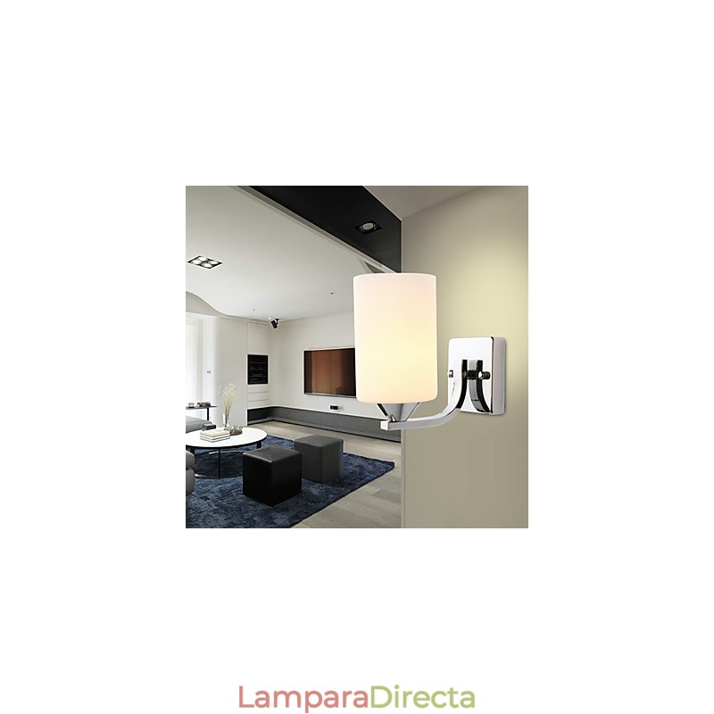Pintura contemporánea moderna para apliques de pared con luz ambiental.