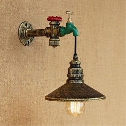 Aplique de pared con luz ambiental estilo mini con pintura retro novedosa de estilo campestre
