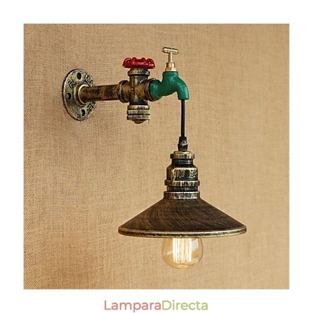 Aplique de pared con luz ambiental estilo mini con pintura retro novedosa de estilo campestre Aplique de pared con luz ambiental estilo mini con pintura retro novedosa de estilo campestre