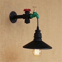 Aplique de pared con luz ambiental estilo mini con pintura retro novedosa de estilo campestre