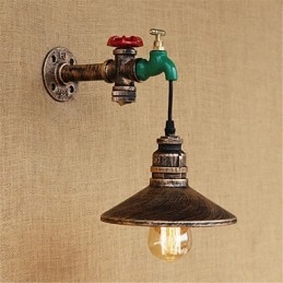 Aplique de pared con luz ambiental estilo mini con pintura retro novedosa de estilo campestre