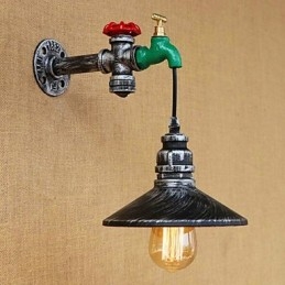 Aplique de pared con luz ambiental estilo mini con pintura retro novedosa de estilo campestre