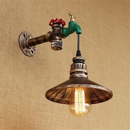Aplique de pared con luz ambiental estilo mini con pintura retro novedosa de estilo campestre