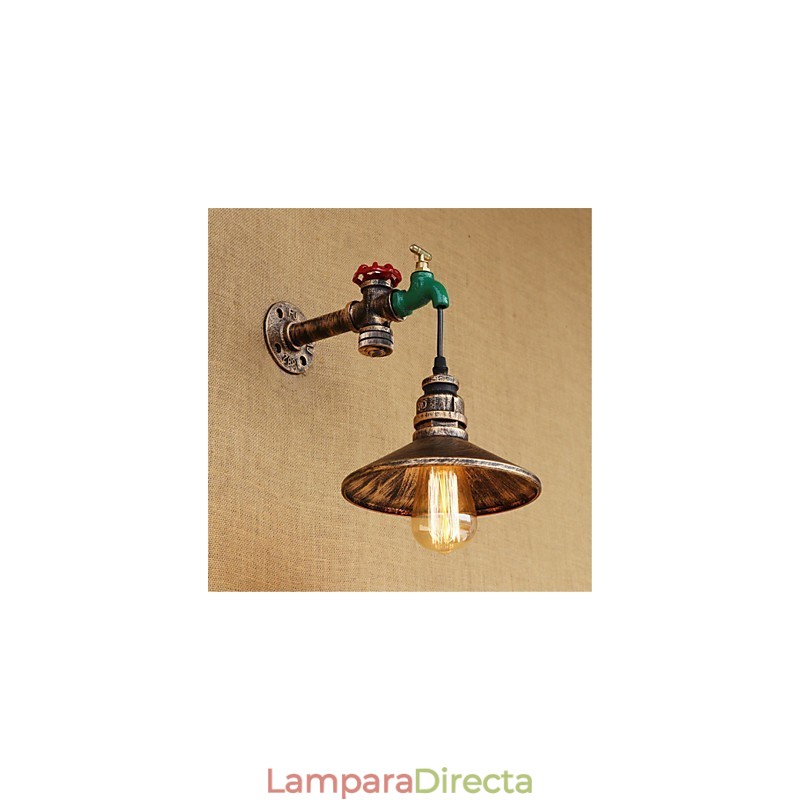 Aplique de pared con luz ambiental estilo mini con pintura retro novedosa de estilo campestre