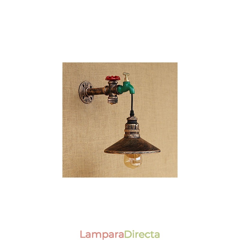 Aplique de pared con luz ambiental estilo mini con pintura retro novedosa de estilo campestre
