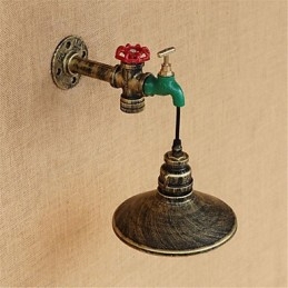 Aplique de pared con luz ambiental estilo mini con pintura retro novedosa de estilo campestre