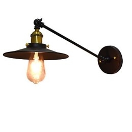 Lámpara de pared de hierro Buzz Wall Lámpara de sable de luz negro tonto en la pared