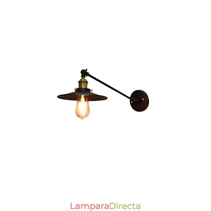 Lámpara de pared de hierro Buzz Wall Lámpara de sable de luz negro tonto en la pared