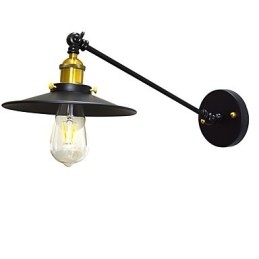 Lámpara de pared de hierro Buzz Wall Lámpara de sable de luz negro tonto en la pared