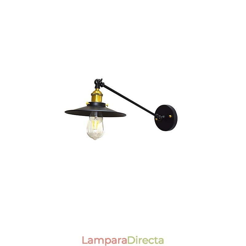 Lámpara de pared de hierro Buzz Wall Lámpara de sable de luz negro tonto en la pared