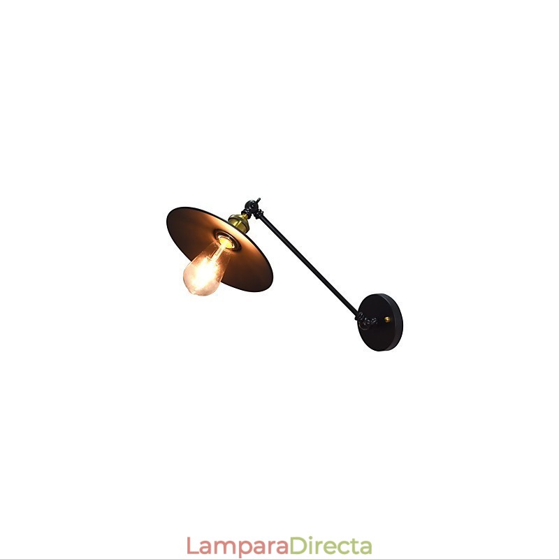 Lámpara de pared de hierro Buzz Wall Lámpara de sable de luz negro tonto en la pared