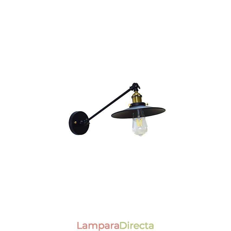 Lámpara de pared de hierro Buzz Wall Lámpara de sable de luz negro tonto en la pared