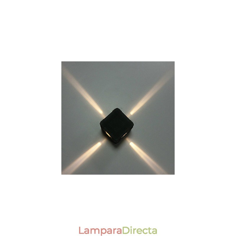 Lámpara de pared empotrada de aluminio moderna y ligera para decorar paredes