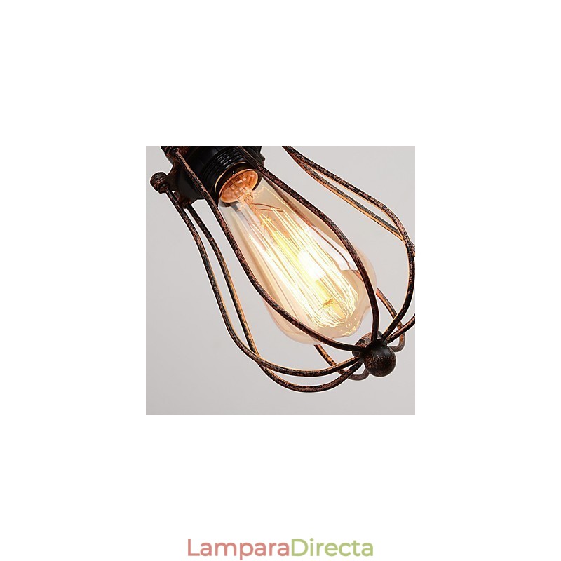 Lámpara de pared de hierro retro industrial con personalidad creativa y polea elevadora.