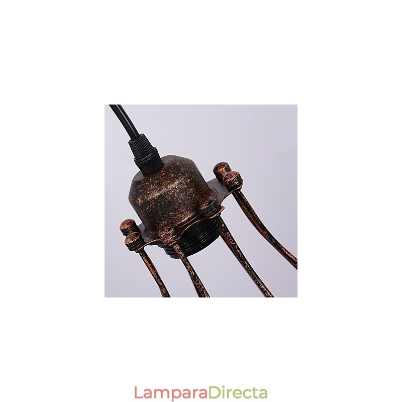 Lámpara de pared de hierro retro industrial con personalidad creativa y polea elevadora.