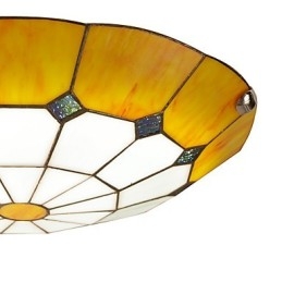 Lámpara de techo de estilo mediterráneo, lámpara romántica, diámetro 50 cm.