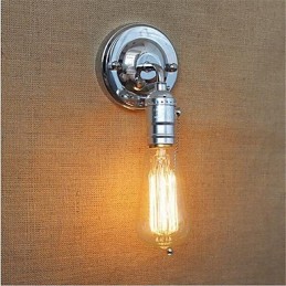 Aplique de pared con luz ambiental de brazo oscilante estilo mini con pintura retro