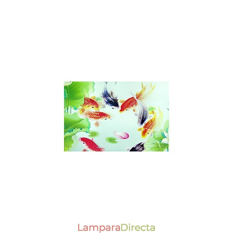 Pintura contemporánea moderna integrada para apliques de pared con luz ambiental.