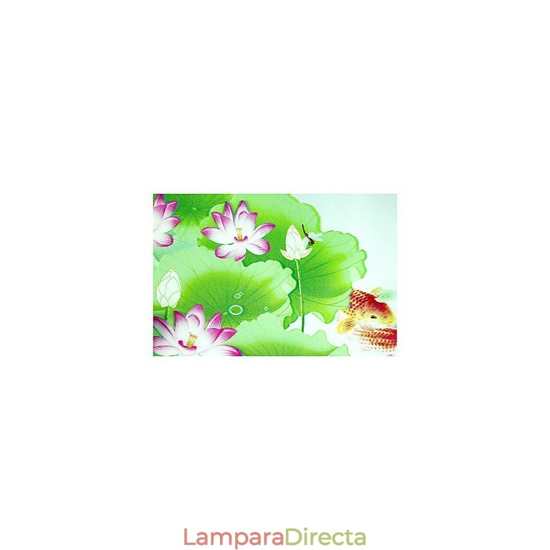 Pintura contemporánea moderna integrada para apliques de pared con luz ambiental.