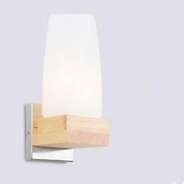 Lámpara de pared de madera maciza de estilo nórdico para sala de estar, pasillo, balcón, dormitorio, cabecera de cama.