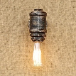 Aplique de pared con luz ambiental estilo mini con pintura retro campestre