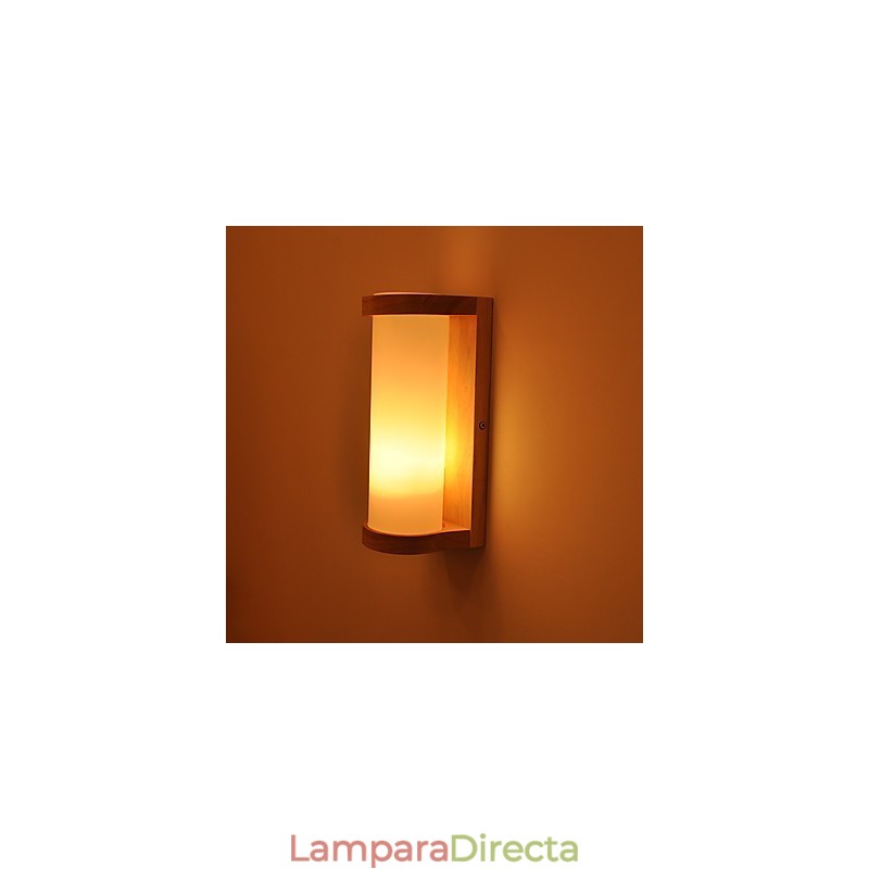 Pintura campestre contemporánea moderna para apliques de pared con luz ambiental.