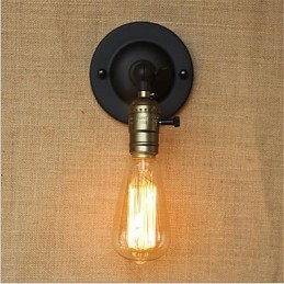 Aplique de pared con luz ambiental de brazo oscilante estilo mini con pintura retro