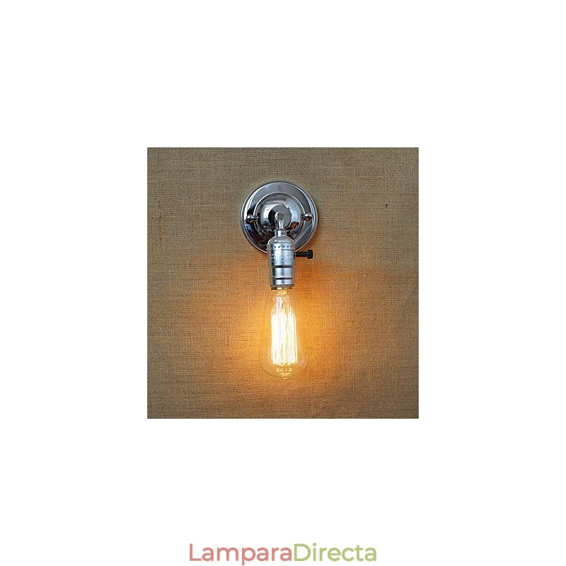 Aplique de pared con luz ambiental de brazo oscilante estilo mini con pintura retro
