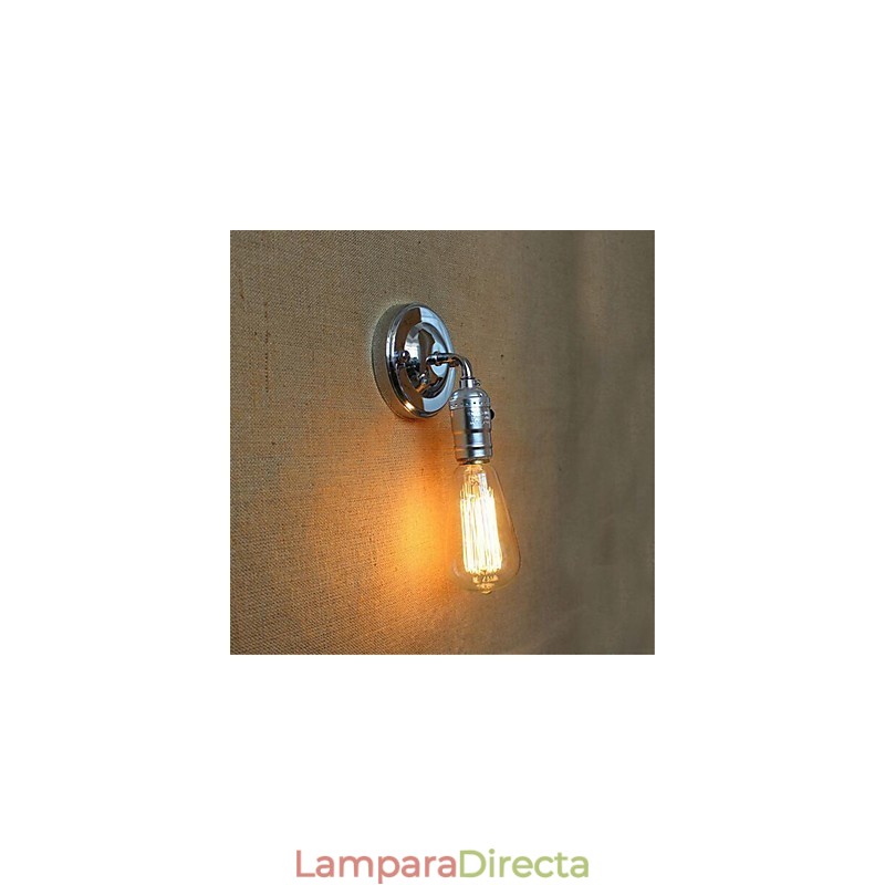 Aplique de pared con luz ambiental de brazo oscilante estilo mini con pintura retro