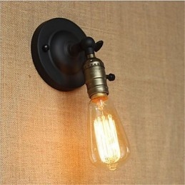 Aplique de pared con luz ambiental de brazo oscilante estilo mini con pintura retro