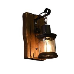 Lámpara de pared con pintura clásica tradicional rústica tipo cabaña para luces de pared empotradas.
