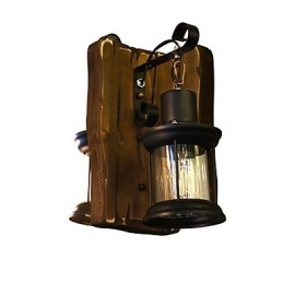 Lámpara de pared con pintura clásica tradicional rústica tipo cabaña para luces de pared empotradas.