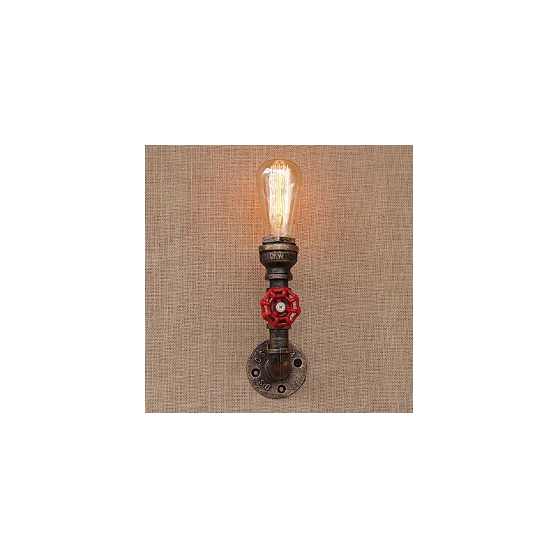 Aplique de pared con luz ambiental estilo mini con pintura retro campestre
