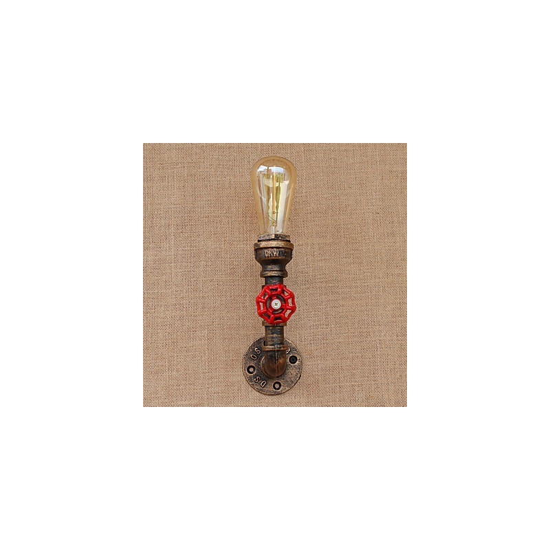 Aplique de pared con luz ambiental estilo mini con pintura retro campestre